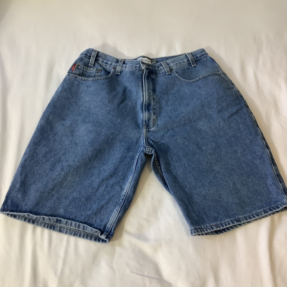 Vintage Bugle Boy Jeans 765 Denim Shorts Size 36W Skater 90s Baggie 5 pockets